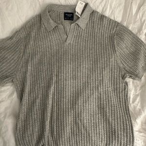 A&F ribbed polo